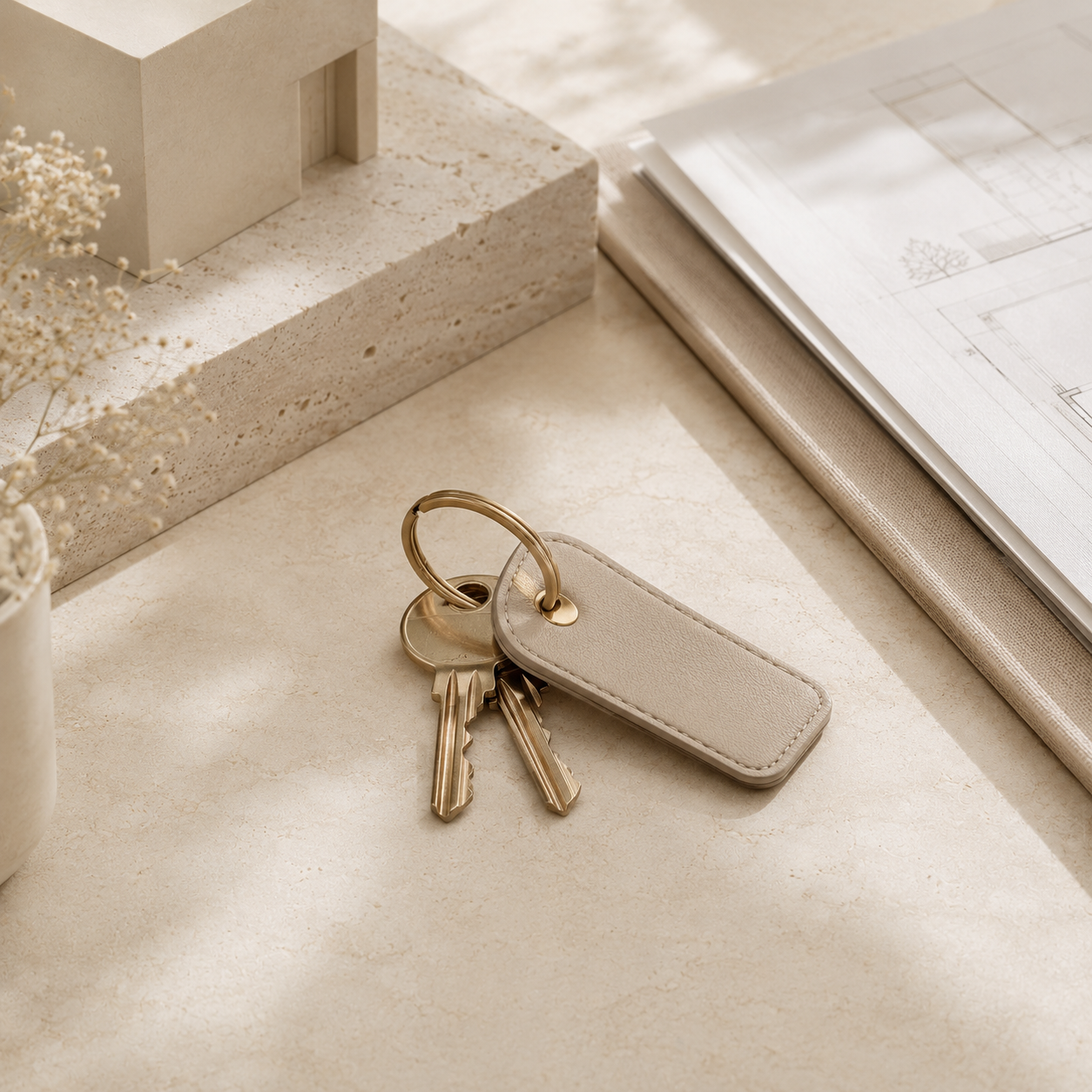 Property keys and architectural plans